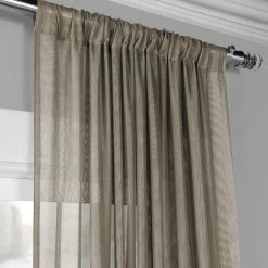 Double Layered Museum Grey Voile Sheer Curtain 10 Double Layered Museum Grey Voile Sheer Curtain -Chic Curtains Shop SHCH VOL6 DLSW 49002 2
