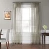 Solid Museum Grey Voile Sheer Curtain Pair (2 Panels) 1 Solid Museum Grey Voile Sheer Curtain Pair (2 Panels) -Chic Curtains Shop SHCH VOL6 PR 49000