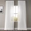 White Orchid Textured Faux Linen Sheer Curtain -Chic Curtains Shop SHFLNCH M011 15542 1