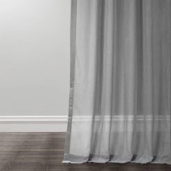 Nickel Textured Faux Linen Sheer Curtain 10 Nickel Textured Faux Linen Sheer Curtain -Chic Curtains Shop SHFLNCH M015 15551 3