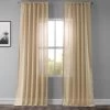 Raffia Tan Textured Faux Linen Sheer Curtain -Chic Curtains Shop SHFLNCH M022 53635 1