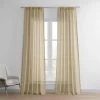 Gobi Dunes Faux Linen Sheer Curtain Pair (2 Panels) -Chic Curtains Shop SHFLNCH SP22 front view