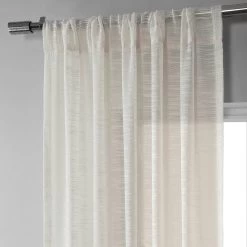 Ivory Open Weave Linen Blend Sheer Curtain 10 Ivory Open Weave Linen Blend Sheer Curtain -Chic Curtains Shop SHLNCH J0110 94738 2