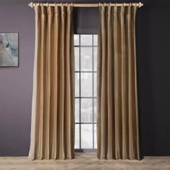 Dusty Gold Thai Silk Curtain