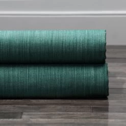 Basil Green Designer Shantung Faux Silk Curtain -Chic Curtains Shop SSCS 180736 49638 5