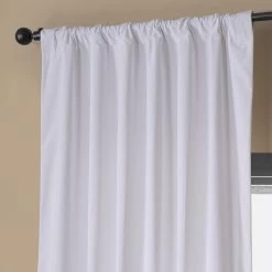 Powder White Vintage Cotton Velvet Curtain 11 Powder White Vintage Cotton Velvet Curtain -Chic Curtains Shop VCCH VET20802 69189 3