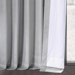 Contempo Grey Vintage Cotton Velvet Curtain -Chic Curtains Shop VCCH VET20808 69191 5