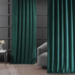 Dublin Green Vintage Cotton Velvet Curtain 13 Dublin Green Vintage Cotton Velvet Curtain -Chic Curtains Shop VCCH VET20813 69194