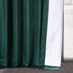 Dublin Green Vintage Cotton Velvet Curtain 12 Dublin Green Vintage Cotton Velvet Curtain -Chic Curtains Shop VCCH VET20813 69194 5