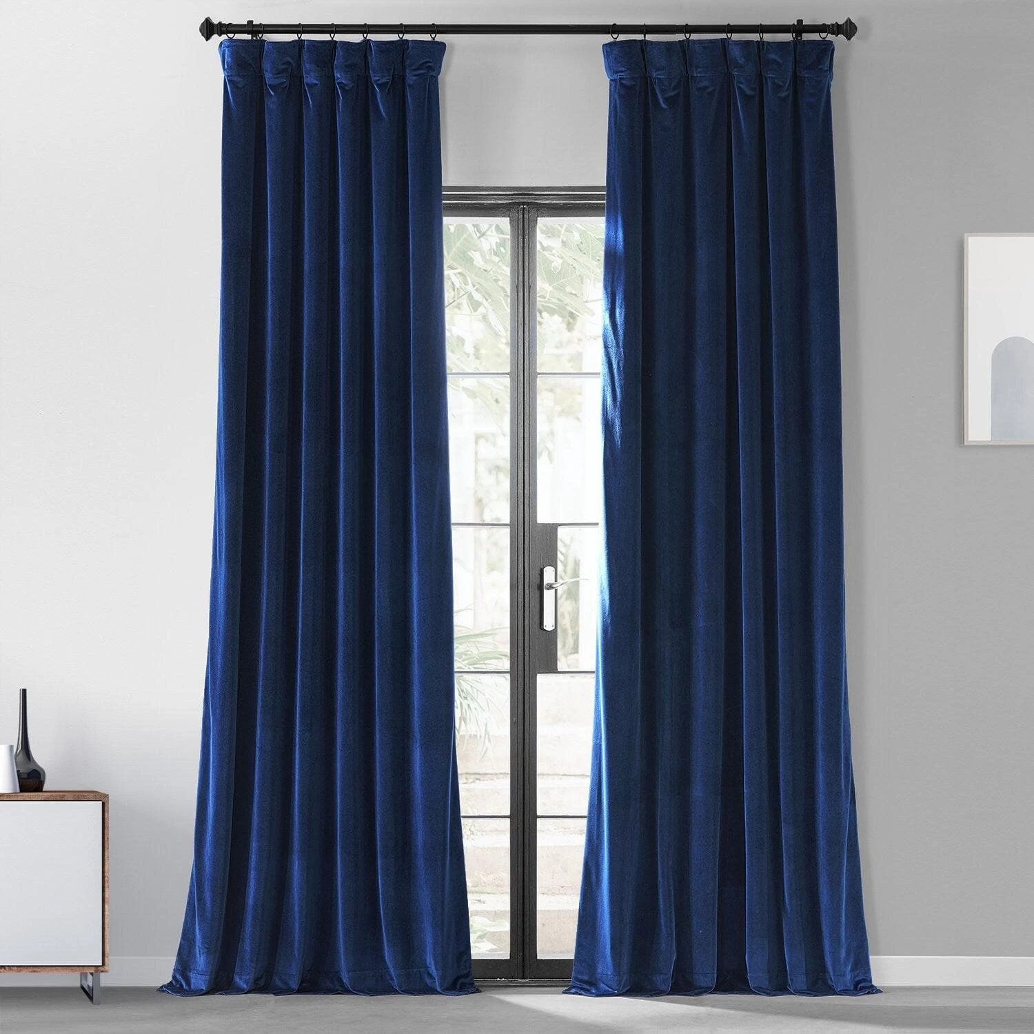 Noche Blue Urban Lush Velvet Curtain 3 Noche Blue Urban Lush Velvet Curtain