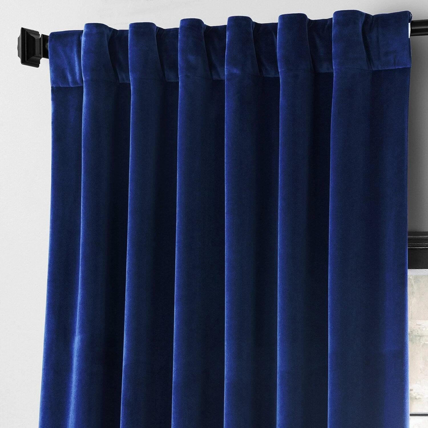 Noche Blue Urban Lush Velvet Curtain 5 Noche Blue Urban Lush Velvet Curtain - Image 3