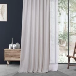 Lighthouse White Urban Lush Velvet Curtain -Chic Curtains Shop VLCH F92010133 75347 1