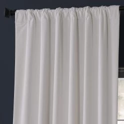 Lighthouse White Urban Lush Velvet Curtain -Chic Curtains Shop VLCH F92010133 75347 3