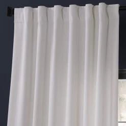 Lighthouse White Urban Lush Velvet Curtain -Chic Curtains Shop VLCH F92010133 75347 4
