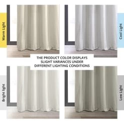 Porcelain White Grommet Signature Velvet Blackout Curtain -Chic Curtains Shop VPCH 110602 GRBO angled front view