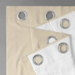 Alabaster Beige Grommet Signature Velvet Blackout Curtain 10 Alabaster Beige Grommet Signature Velvet Blackout Curtain -Chic Curtains Shop VPCH 120601 GRBO alt1