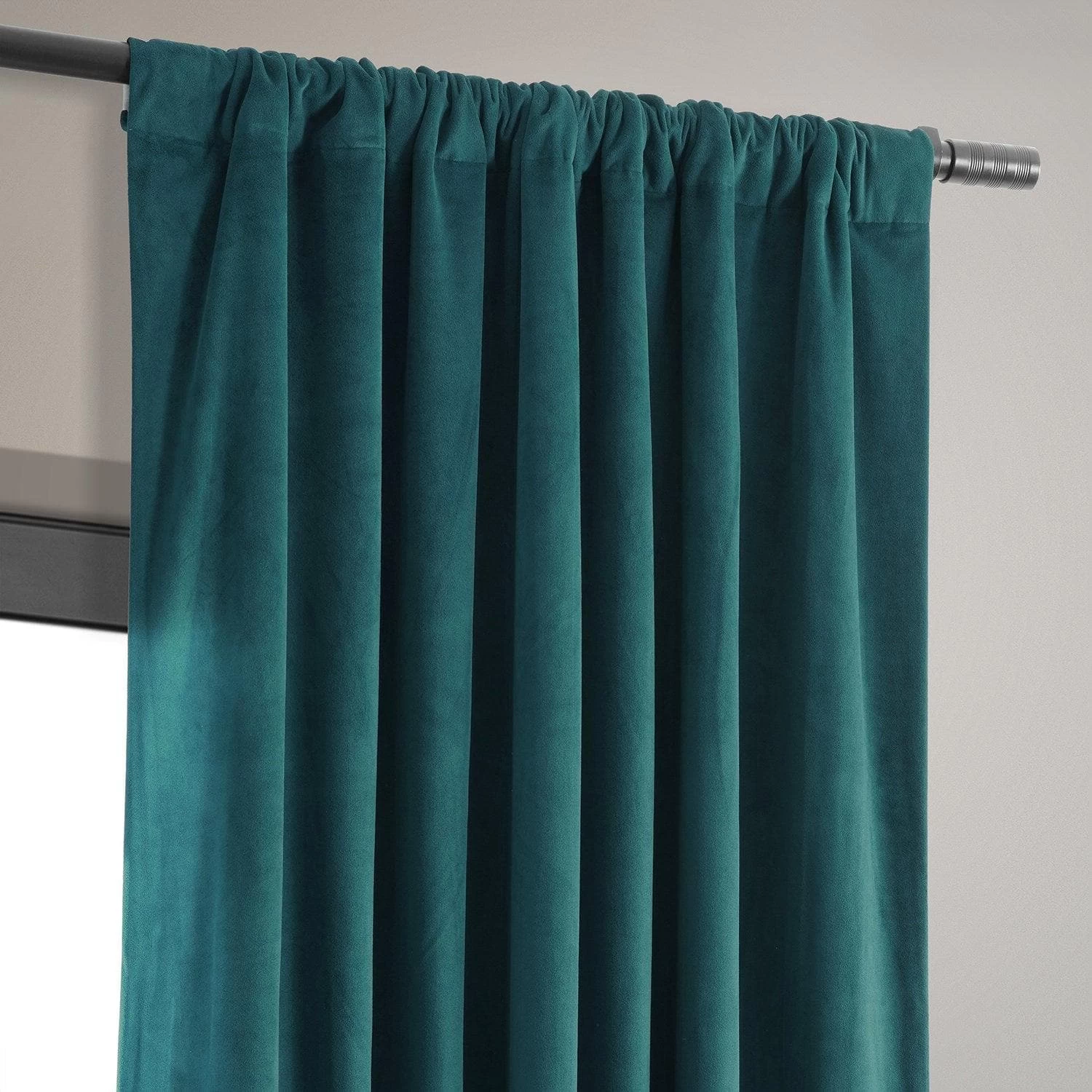 Everglade Teal Signature Velvet Blackout Curtain 6 Everglade Teal Signature Velvet Blackout Curtain - Image 4