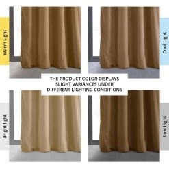Amber Gold Grommet Signature Velvet Blackout Curtain -Chic Curtains Shop VPCH 140805 GRBO angled front view
