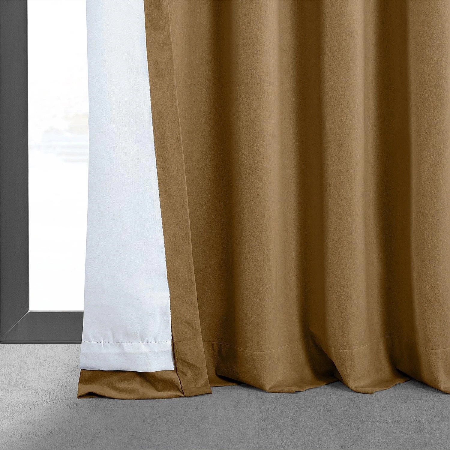 Amber Gold Signature Velvet Blackout Curtain 7 Amber Gold Signature Velvet Blackout Curtain - Image 5