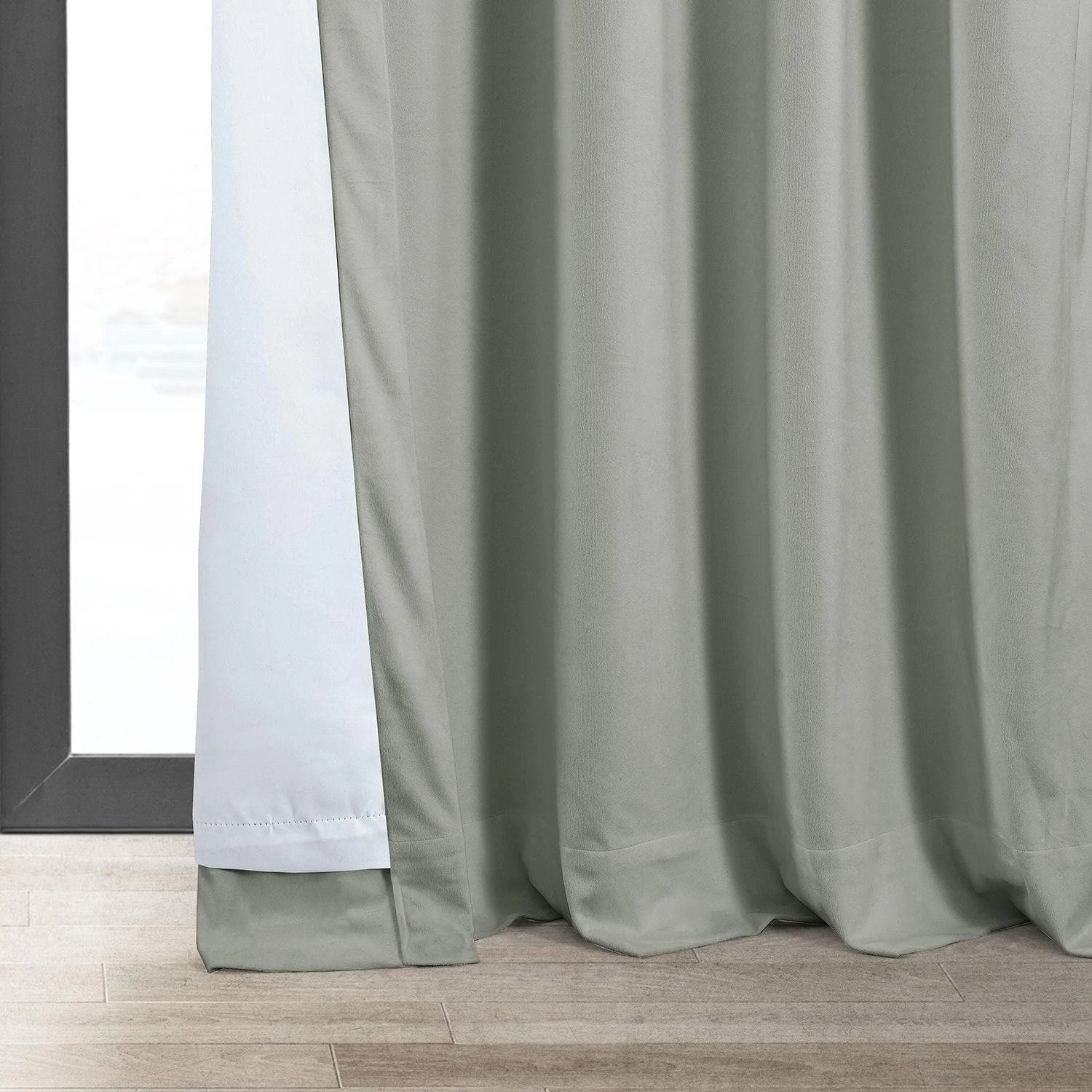 Reflection Grey Signature Velvet Blackout Curtain 7 Reflection Grey Signature Velvet Blackout Curtain - Image 5