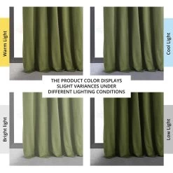 Basque Green Grommet Signature Velvet Blackout Curtain -Chic Curtains Shop VPCH 180102 angled front view 3a0982fa 8889 4ae7 9ae4 0244b8b56718