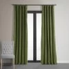 Basque Green Signature Velvet Blackout Curtain -Chic Curtains Shop VPCH 180102 front view