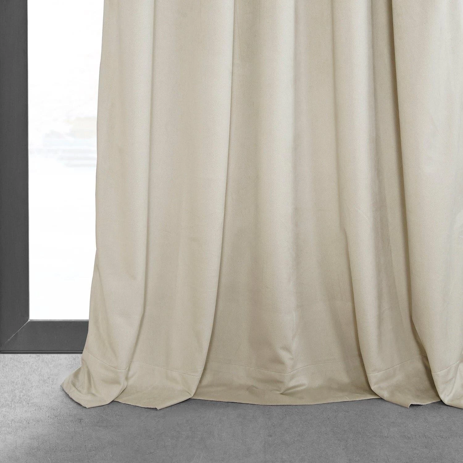 Neutral Ground French Pleat Signature Velvet Blackout Curtain 7 Neutral Ground French Pleat Signature Velvet Blackout Curtain - Image 5