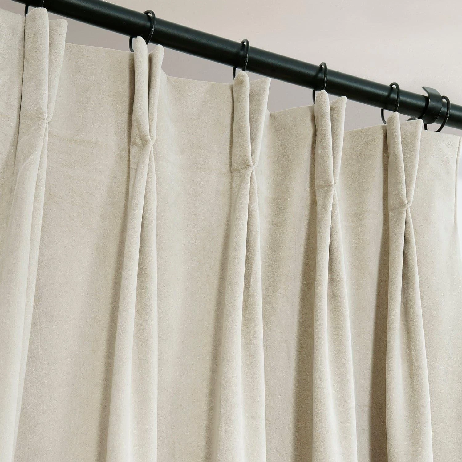 Neutral Ground French Pleat Signature Velvet Blackout Curtain 5 Neutral Ground French Pleat Signature Velvet Blackout Curtain - Image 3