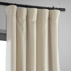 Neutral Ground Signature Velvet Blackout Curtain -Chic Curtains Shop VPCH 180103 pole pocket hook belt header