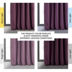 Cabernet Signature Velvet Blackout Curtain -Chic Curtains Shop VPCH 180104 angled front view