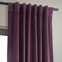 Cabernet Signature Velvet Blackout Curtain -Chic Curtains Shop VPCH 180104 back tab header