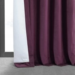 Cabernet Signature Velvet Blackout Curtain -Chic Curtains Shop VPCH 180104 lining view