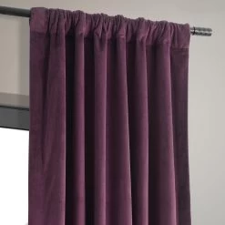 Cabernet Signature Velvet Blackout Curtain -Chic Curtains Shop VPCH 180104 pole pocket header