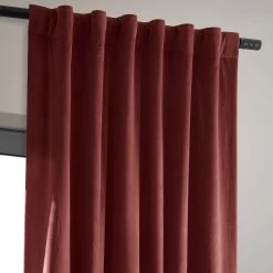 Crimson Rust Signature Velvet Blackout Curtain -Chic Curtains Shop VPCH 180105 back tab header 0efbdee1 b461 4464 9ff2 621d5a31c0dc