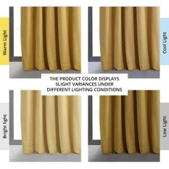 Fool's Gold Signature Velvet Blackout Curtain 13 Fool's Gold Signature Velvet Blackout Curtain -Chic Curtains Shop VPCH 180407 angled front view