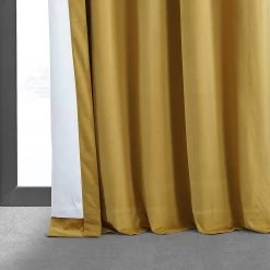 Fool's Gold Signature Velvet Blackout Curtain 12 Fool's Gold Signature Velvet Blackout Curtain -Chic Curtains Shop VPCH 180407 lining view