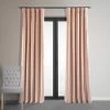 Rosey Dawn Signature Velvet Blackout Curtain 2 Rosey Dawn Signature Velvet Blackout Curtain -Chic Curtains Shop VPCH 180409 front view