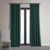 Blackforest Green Signature Velvet Blackout Curtain -Chic Curtains Shop VPCH 181202 front view