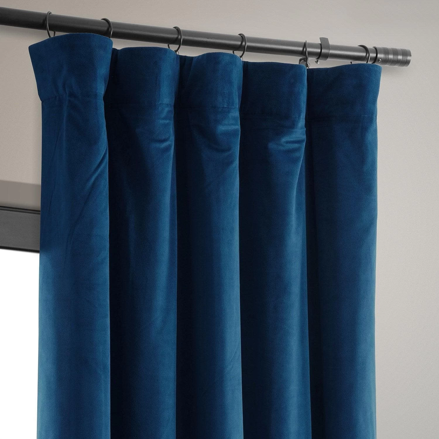 Union Blue Signature Velvet Blackout Curtain 4 Union Blue Signature Velvet Blackout Curtain - Image 2