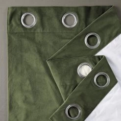 Hunter Green Grommet Signature Velvet Blackout Curtain -Chic Curtains Shop VPCH 190622 GRBO 94354 2