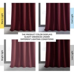 Burgundy Signature Velvet Blackout Curtain -Chic Curtains Shop VPCH 192018 angled front view a3f207e6 7bda 4f7f a7c0 7b2b10f18469