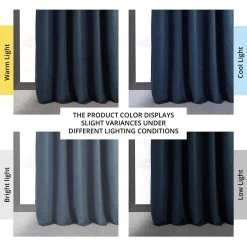 Midnight Blue Signature Velvet Blackout Curtain 13 Midnight Blue Signature Velvet Blackout Curtain -Chic Curtains Shop VPCH 194023 angled front view 995ea052 6ef5 403a 99b5 453a0253267d