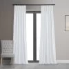 Primary White French Pleat Signature Velvet Blackout Curtain -Chic Curtains Shop VPCH 202102 FP front view