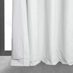 Primary White Grommet Signature Velvet Blackout Curtain -Chic Curtains Shop VPCH 202102 GRBO 94355 3
