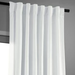 Primary White Signature Velvet Blackout Curtain -Chic Curtains Shop VPCH 202102 back tab header