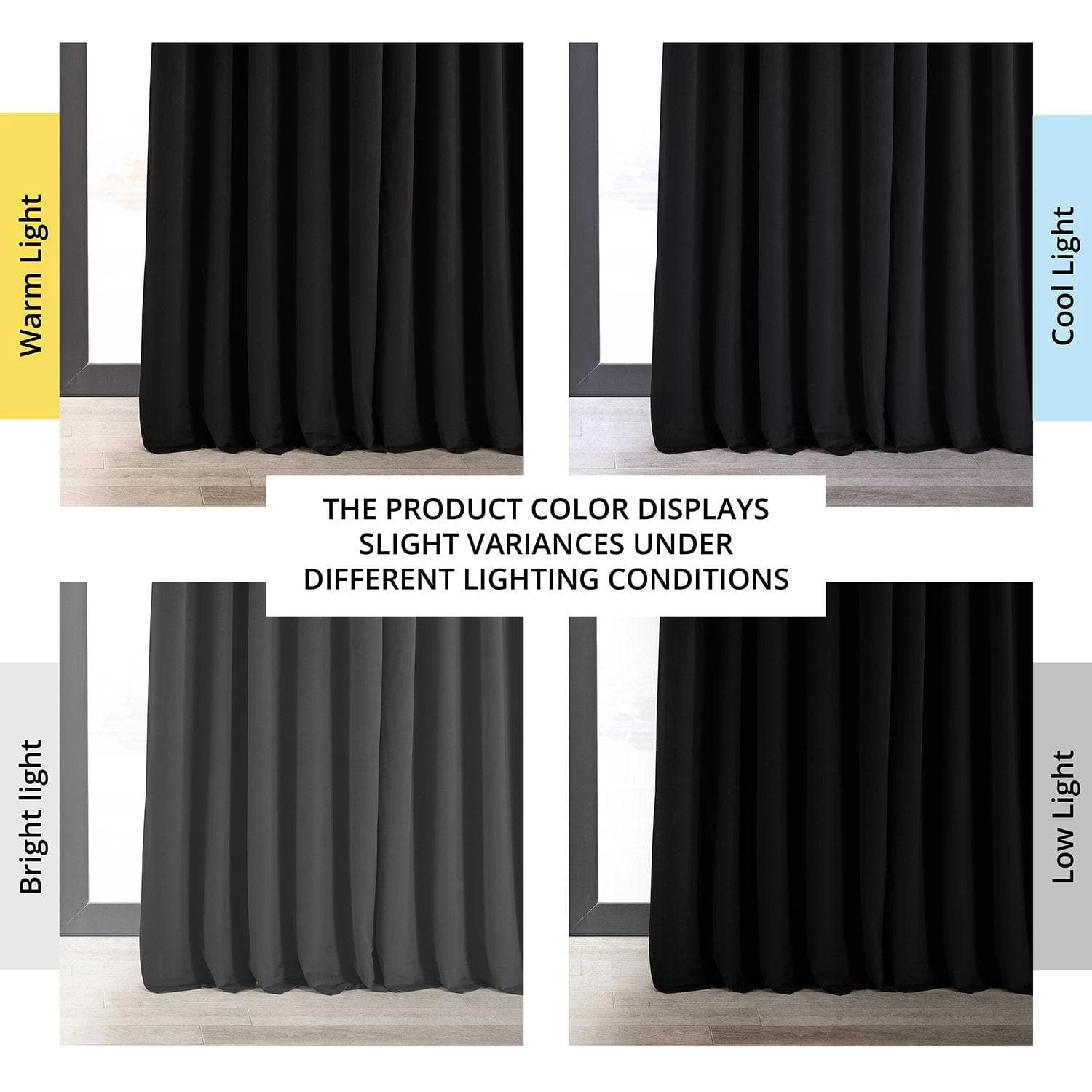 Black Signature Extra Wide Velvet Blackout Curtain 8 Black Signature Extra Wide Velvet Blackout Curtain - Image 6