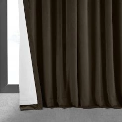 Java Signature Extra Wide Velvet Blackout Curtain 12 Java Signature Extra Wide Velvet Blackout Curtain -Chic Curtains Shop VPCH VET1214 lining view