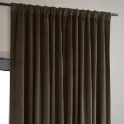 Java Signature Extra Wide Velvet Blackout Curtain 11 Java Signature Extra Wide Velvet Blackout Curtain -Chic Curtains Shop VPCH VET1214 pole pocket header