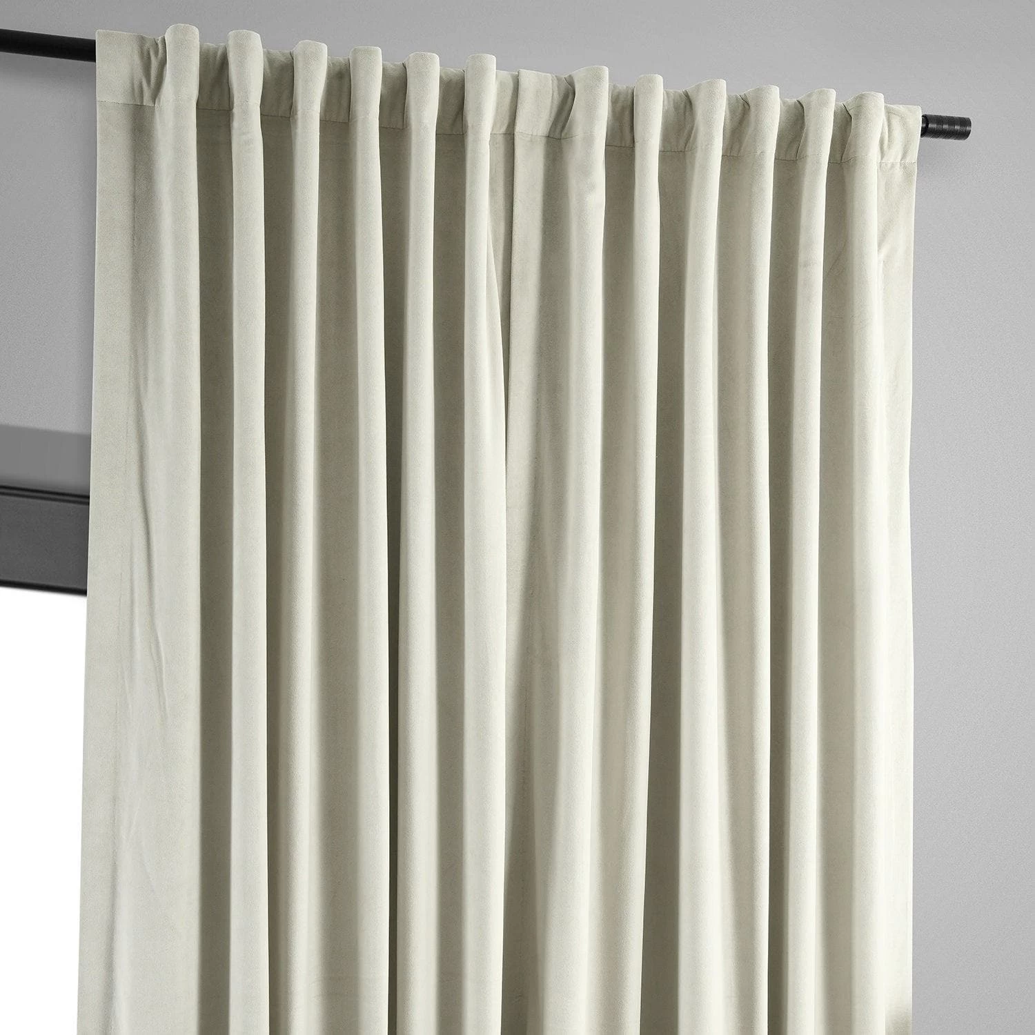 Warm Off White Signature Extra Wide Velvet Blackout Curtain 5 Warm Off White Signature Extra Wide Velvet Blackout Curtain - Image 3