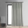 Reflection Grey Signature Extra Wide Velvet Blackout Curtain -Chic Curtains Shop VPCH VET160401 front view